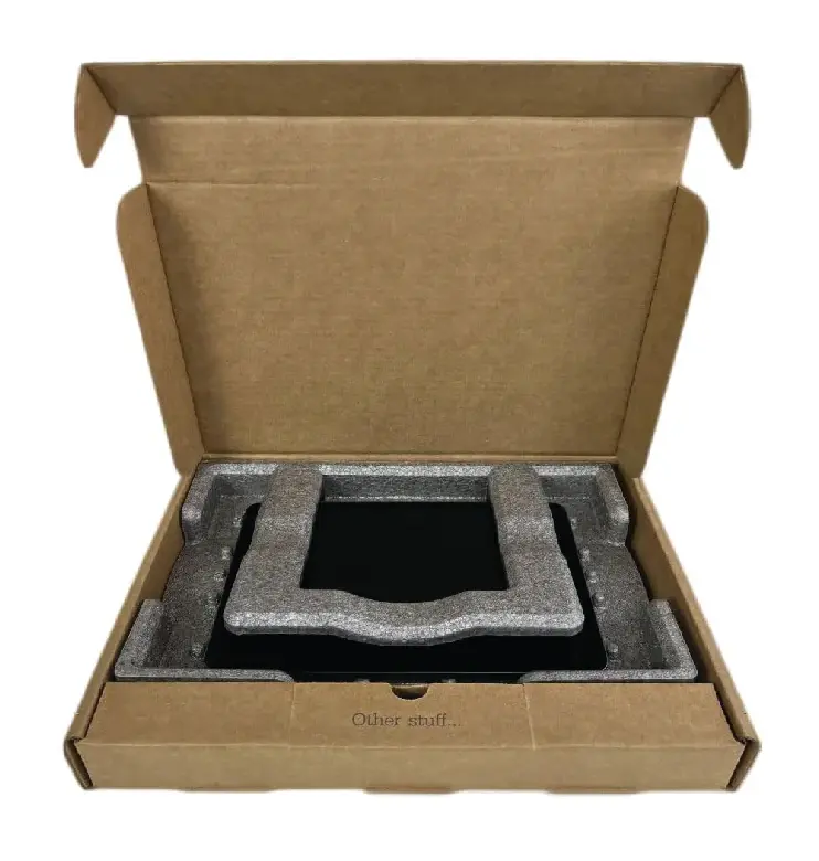 Tablet cardboard box with foam enclosure